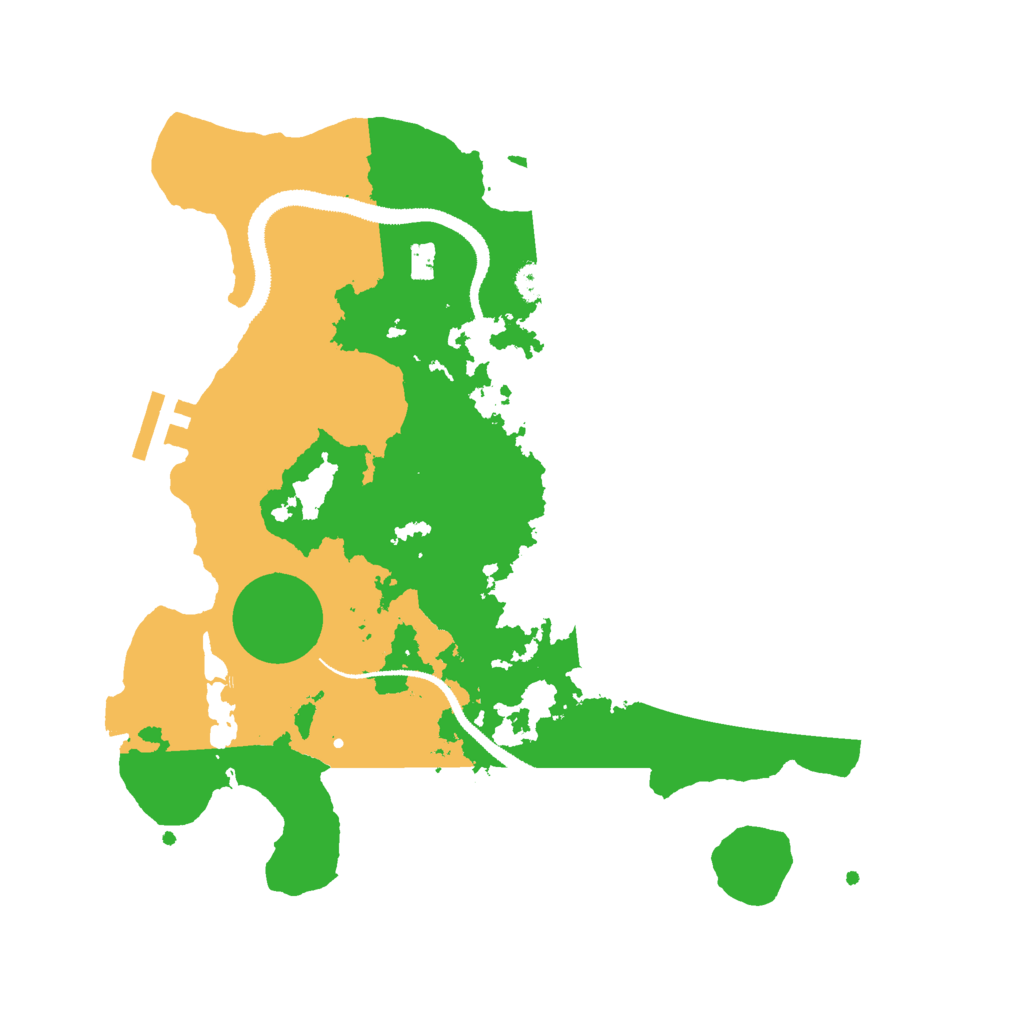 Biome Rust Map: Procedural Map, Size: 3000, Seed: 71496