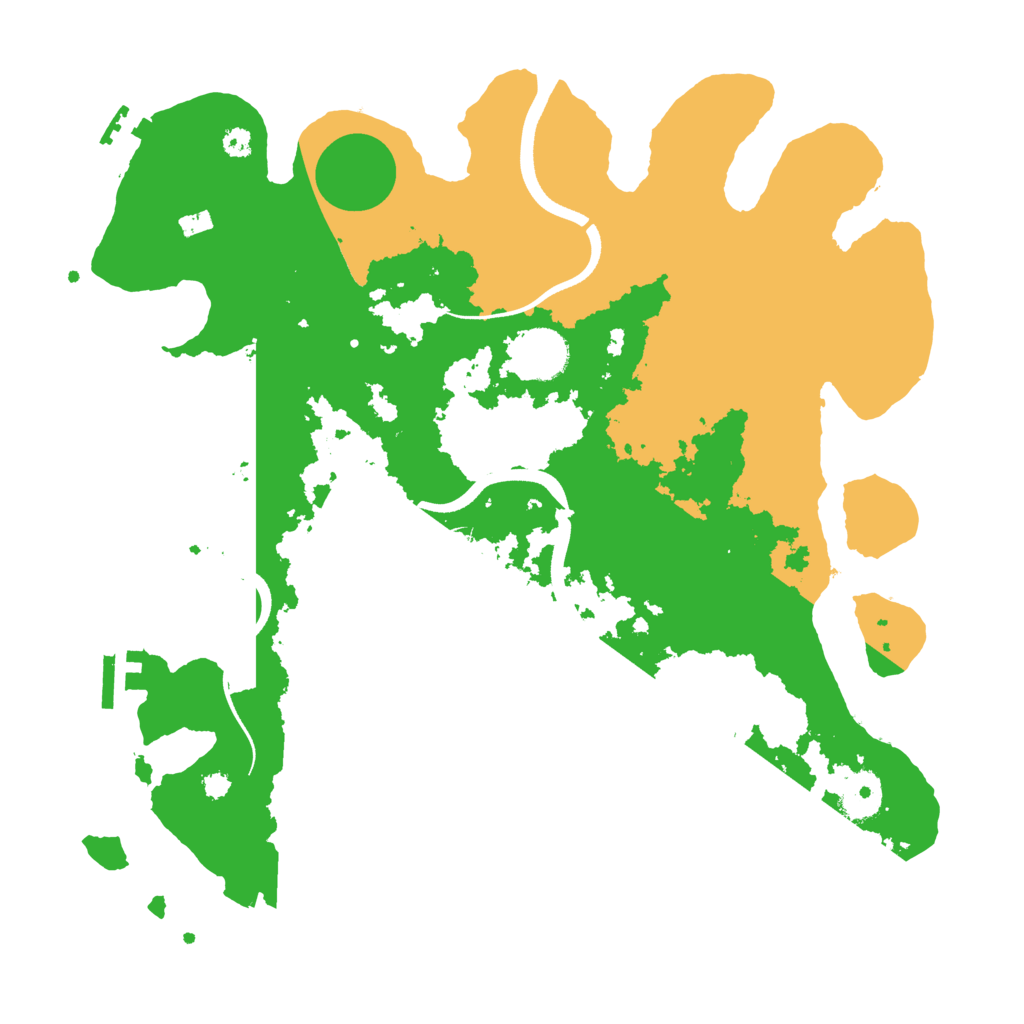 Biome Rust Map: Procedural Map, Size: 3500, Seed: 46021318