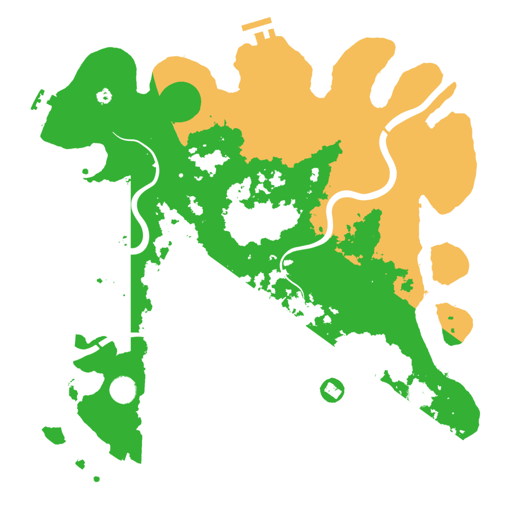 Biome Rust Map: Procedural Map, Size: 3500, Seed: 46021318