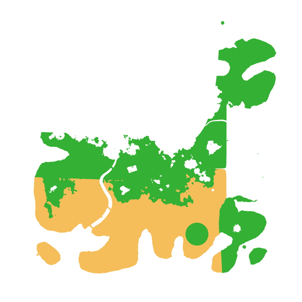 Biome Rust Map: Procedural Map, Size: 3500, Seed: 591454561