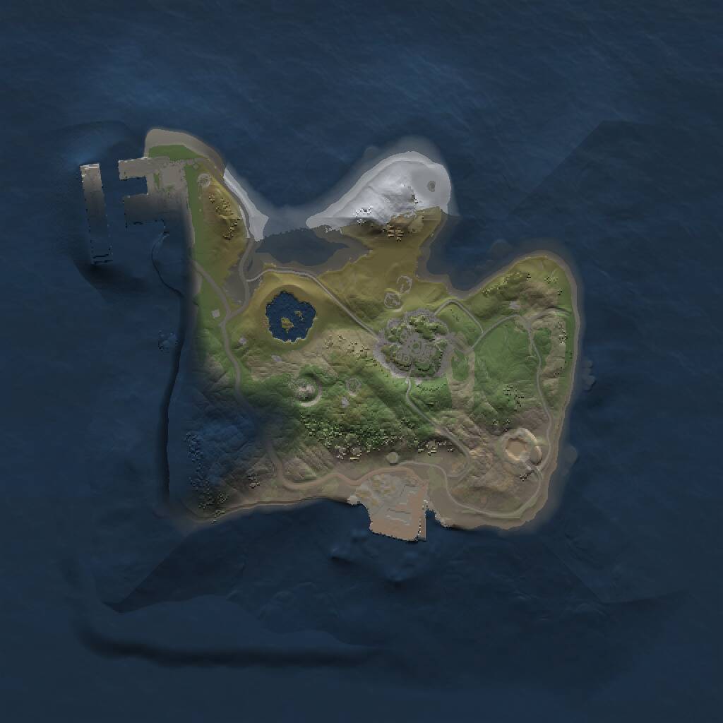 Rust Map: Procedural Map, Size: 1500, Seed: 326487322, 3 Monuments