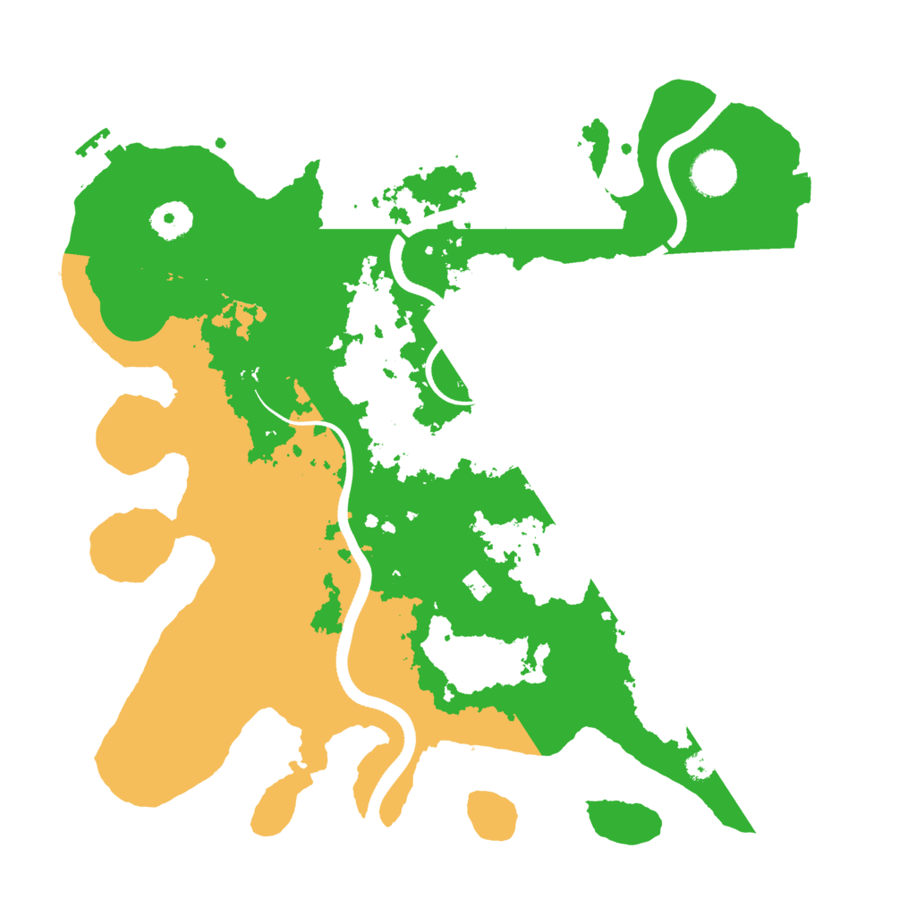 Biome Rust Map: Procedural Map, Size: 3500, Seed: 375862834
