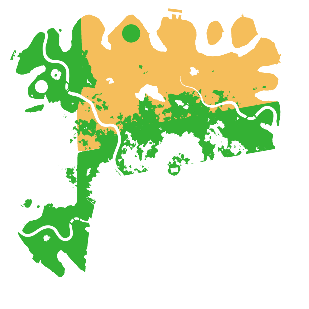 Biome Rust Map: Procedural Map, Size: 4500, Seed: 530898537
