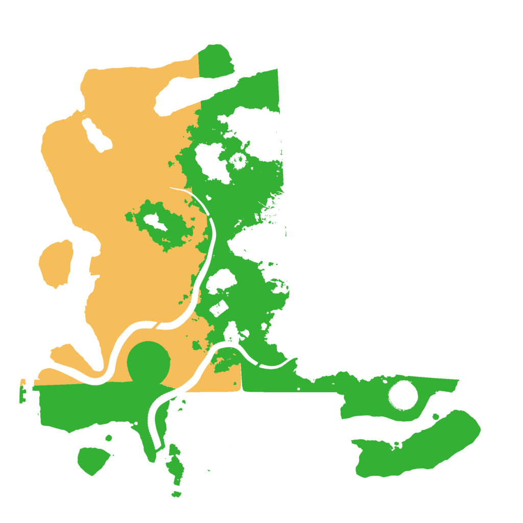 Biome Rust Map: Procedural Map, Size: 3250, Seed: 740131974