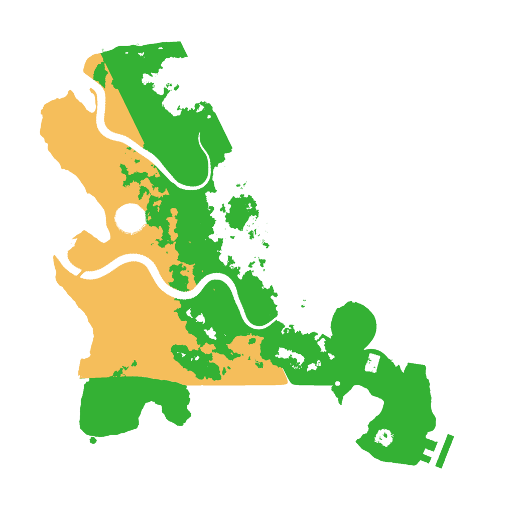 Biome Rust Map: Procedural Map, Size: 3000, Seed: 25582