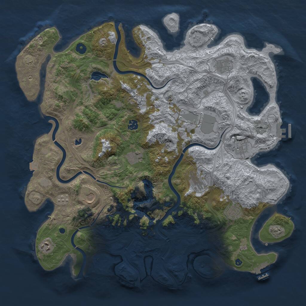 Rust Map: Procedural Map, Size: 4350, Seed: 29012026, 17 Monuments