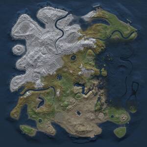 Thumbnail Rust Map: Procedural Map, Size: 4250, Seed: 935531803, 15 Monuments