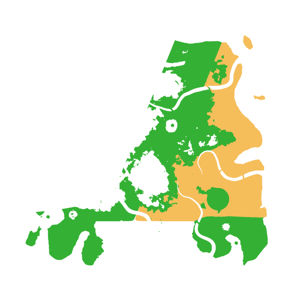 Biome Rust Map: Procedural Map, Size: 3500, Seed: 296195154
