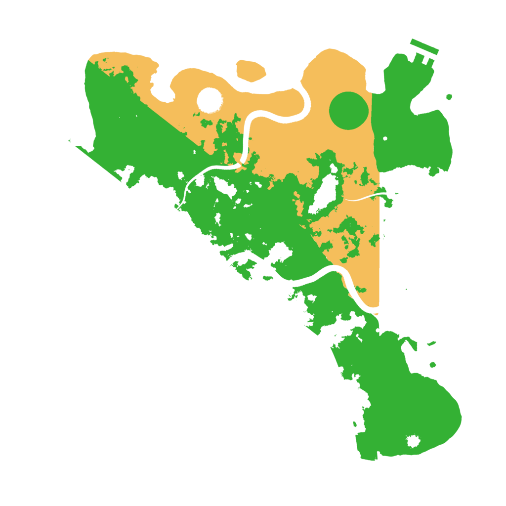 Biome Rust Map: Procedural Map, Size: 3500, Seed: 107067629