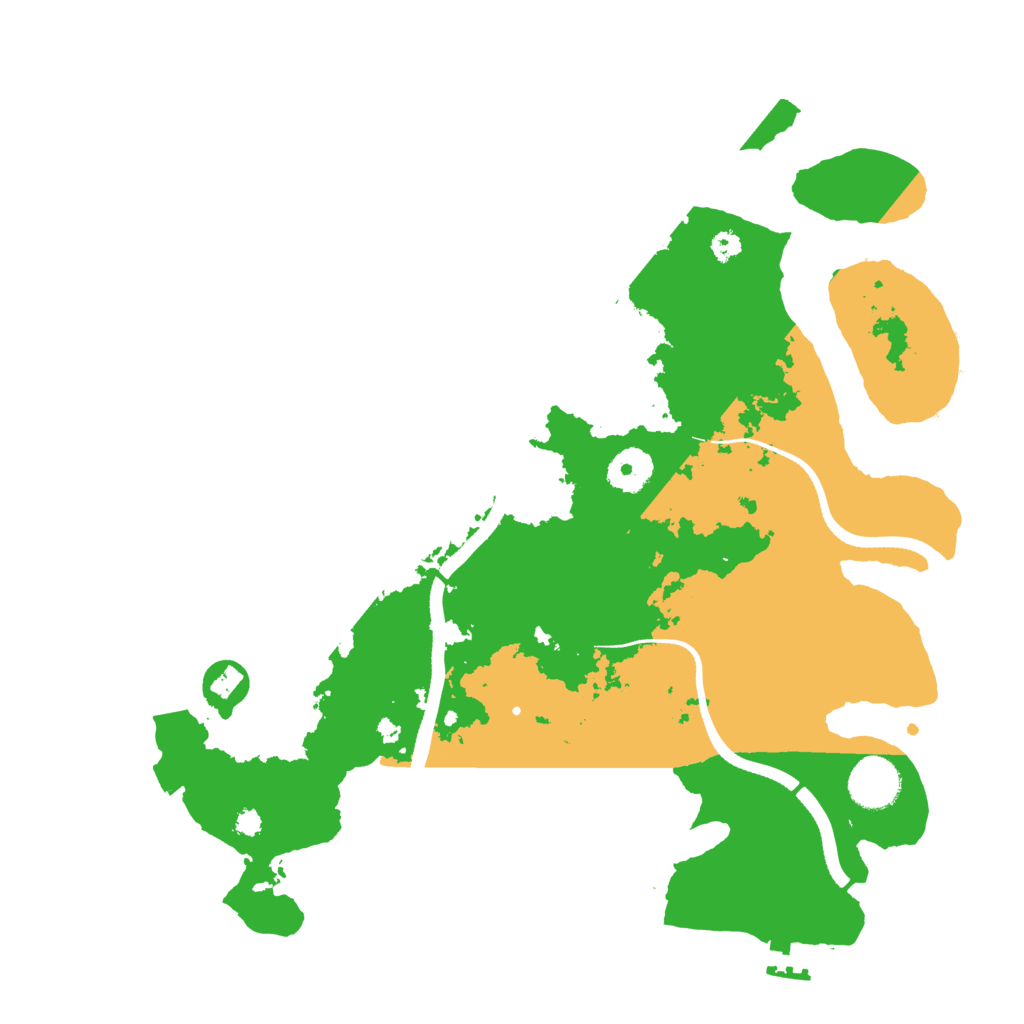 Biome Rust Map: Procedural Map, Size: 3500, Seed: 400368