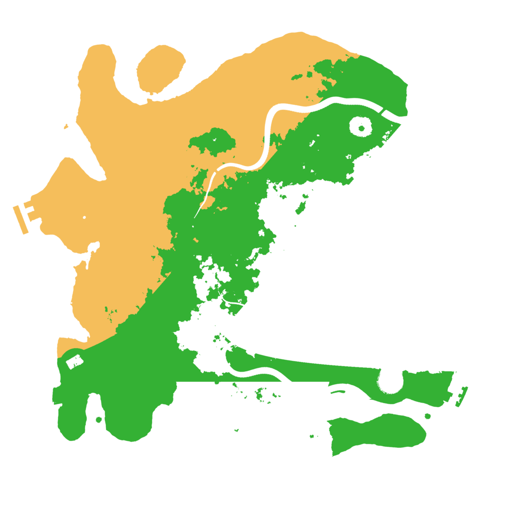 Biome Rust Map: Procedural Map, Size: 3500, Seed: 1256291067
