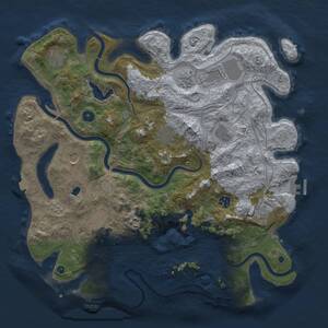 Thumbnail Rust Map: Procedural Map, Size: 4250, Seed: 559969403, 17 Monuments