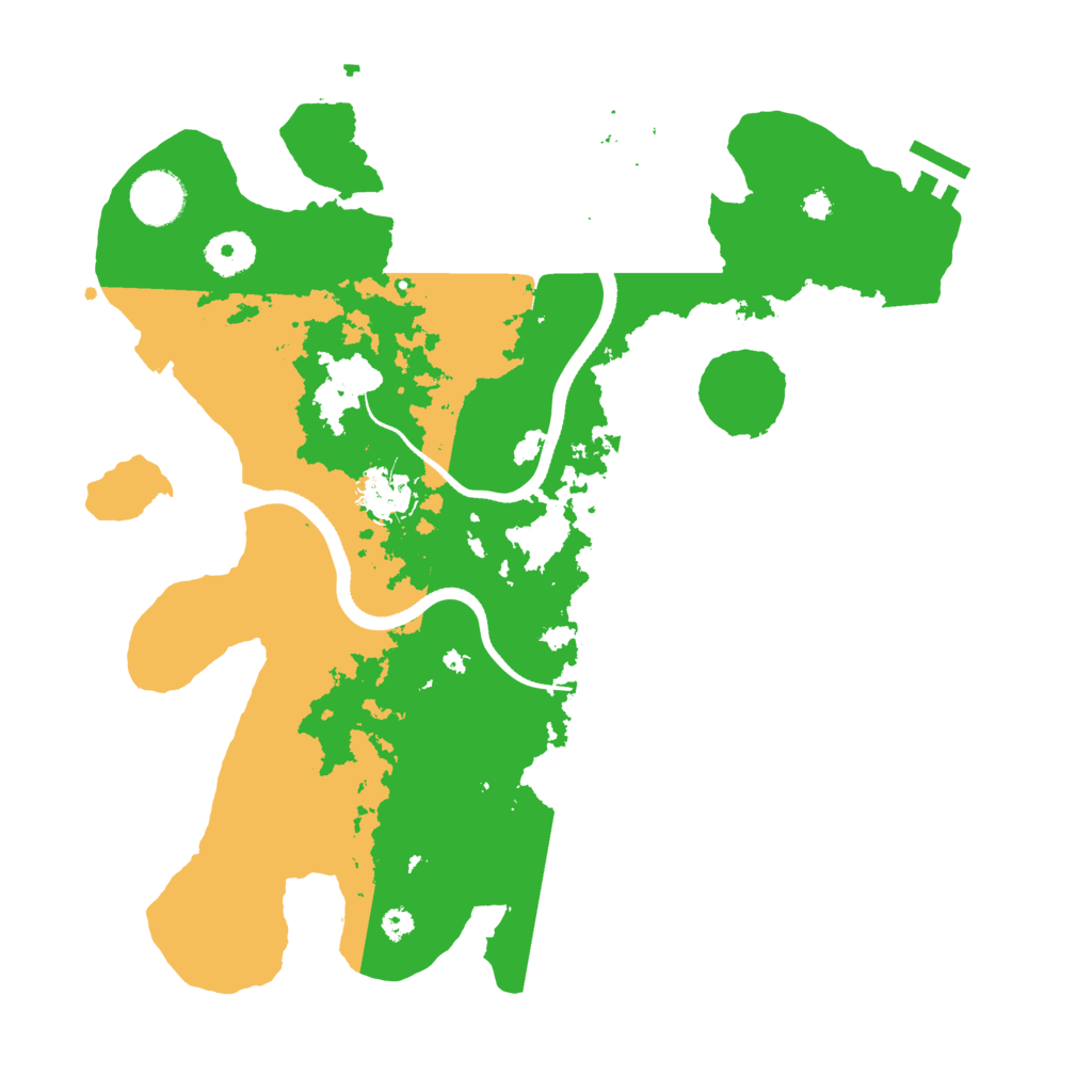 Biome Rust Map: Procedural Map, Size: 3500, Seed: 1998990394