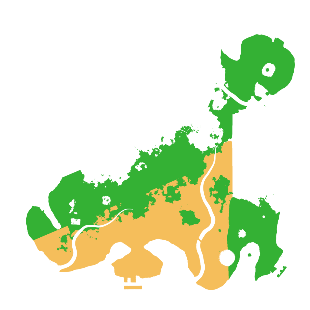 Biome Rust Map: Procedural Map, Size: 3500, Seed: 52705078