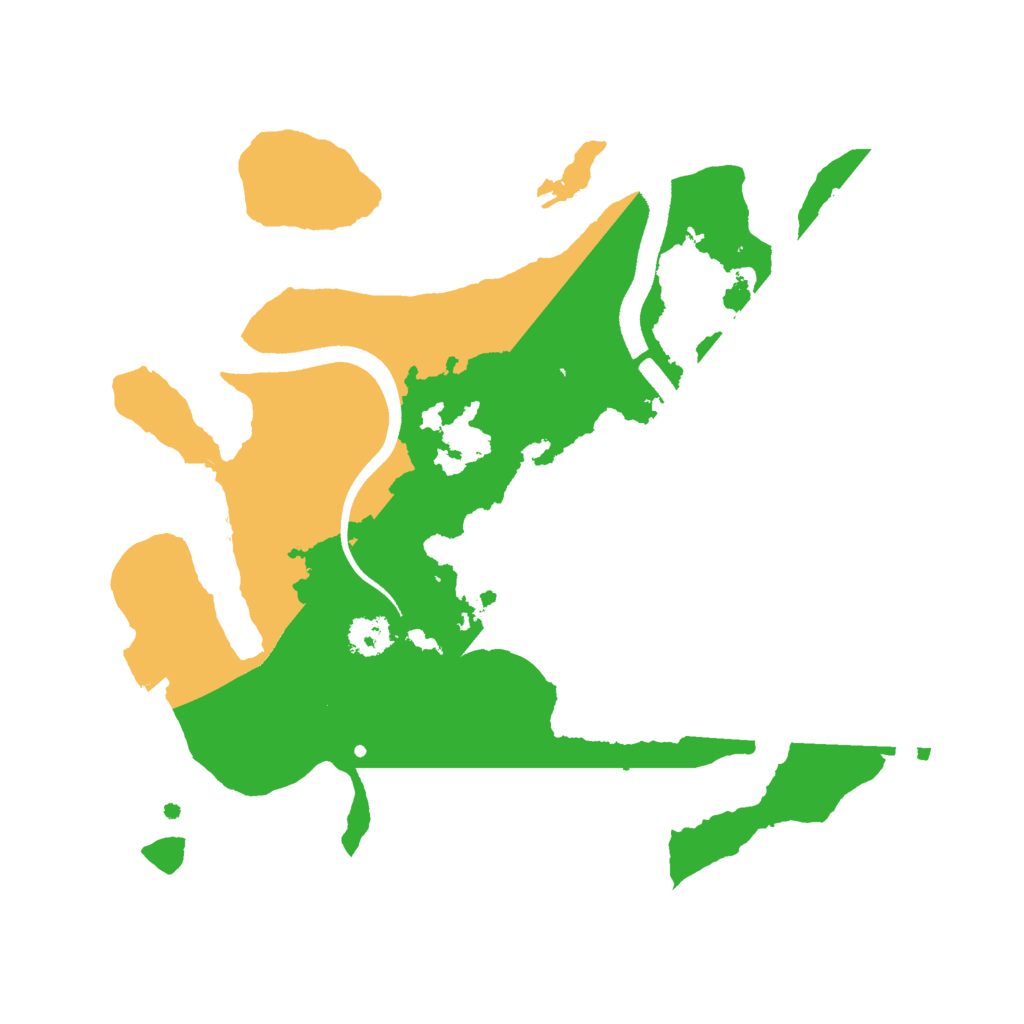 Biome Rust Map: Procedural Map, Size: 2500, Seed: 5000002