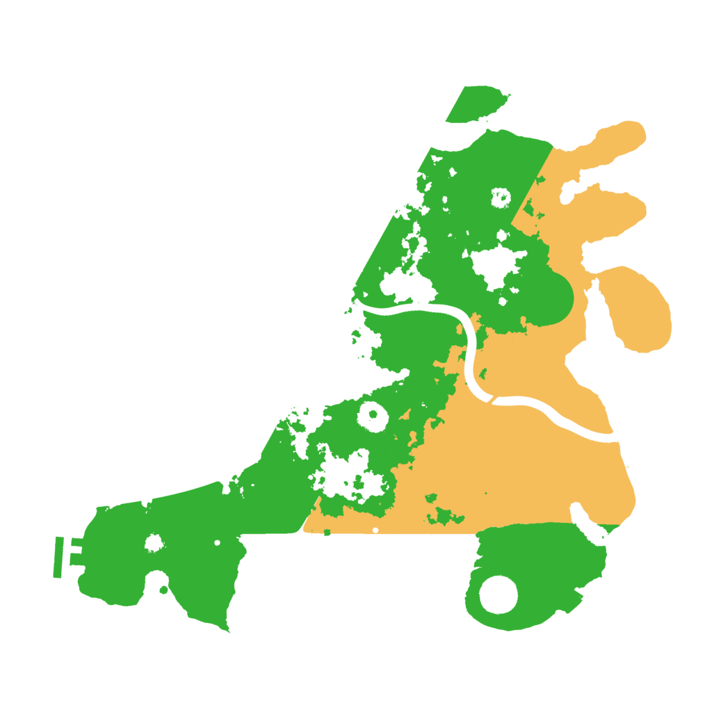 Biome Rust Map: Procedural Map, Size: 3500, Seed: 1774069172