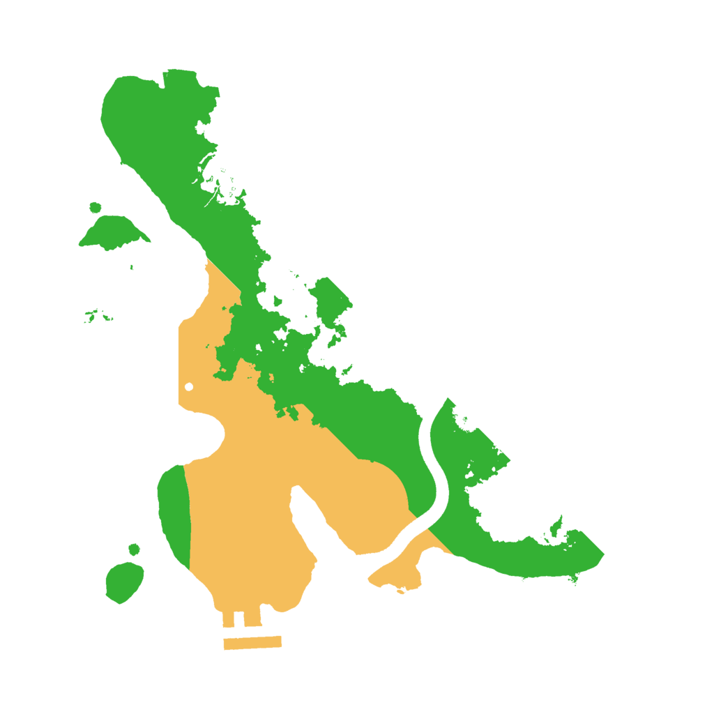 Biome Rust Map: Procedural Map, Size: 2500, Seed: 5000003
