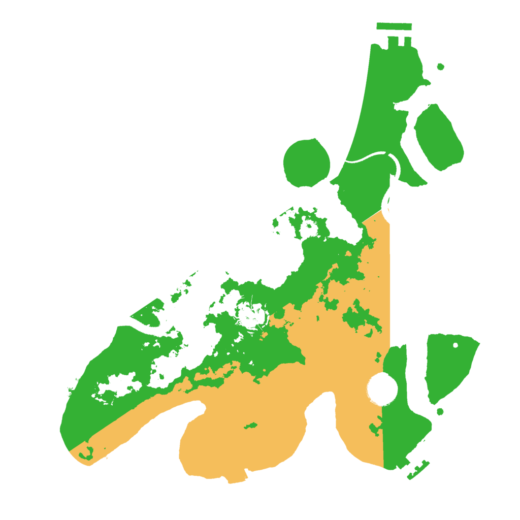 Biome Rust Map: Procedural Map, Size: 3000, Seed: 19810427