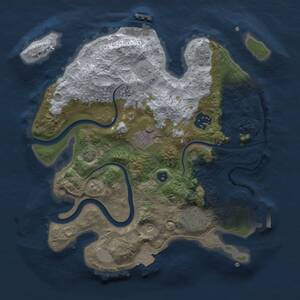 Thumbnail Rust Map: Procedural Map, Size: 2800, Seed: 986373117, 10 Monuments