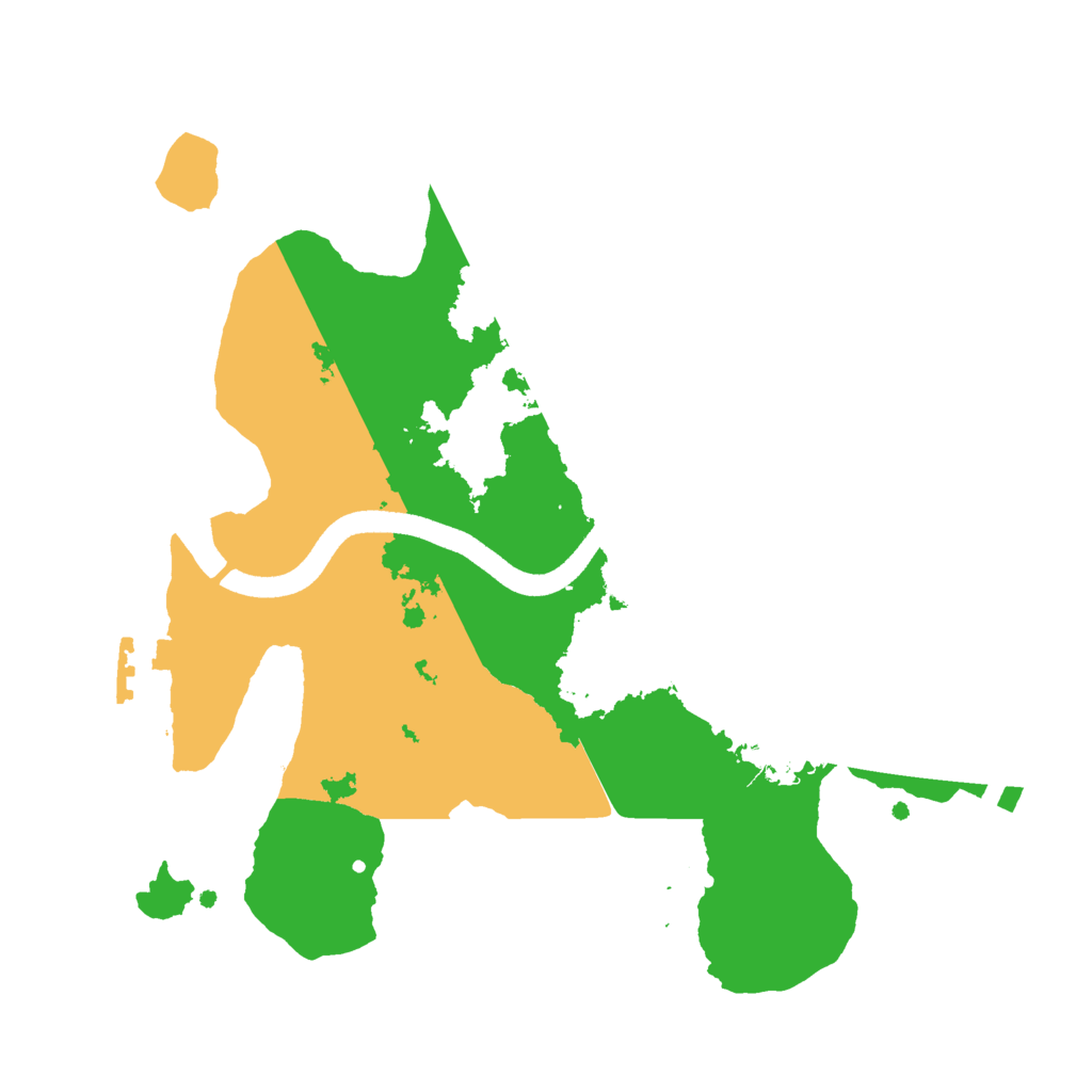 Biome Rust Map: Procedural Map, Size: 2500, Seed: 445875228