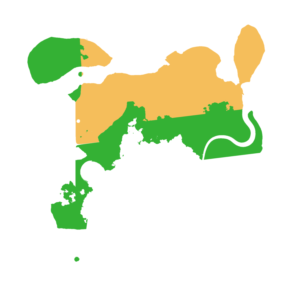 Biome Rust Map: Procedural Map, Size: 2500, Seed: 621977813