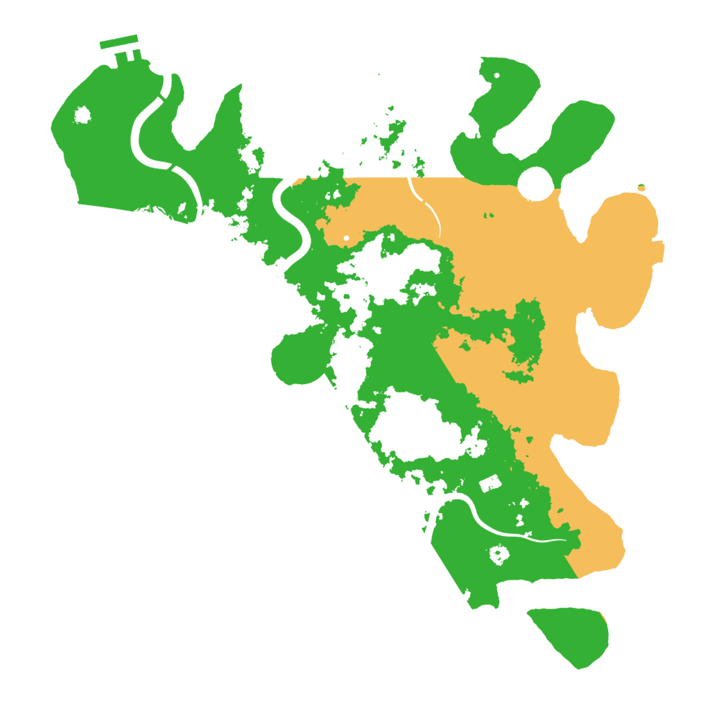 Biome Rust Map: Procedural Map, Size: 3750, Seed: 57