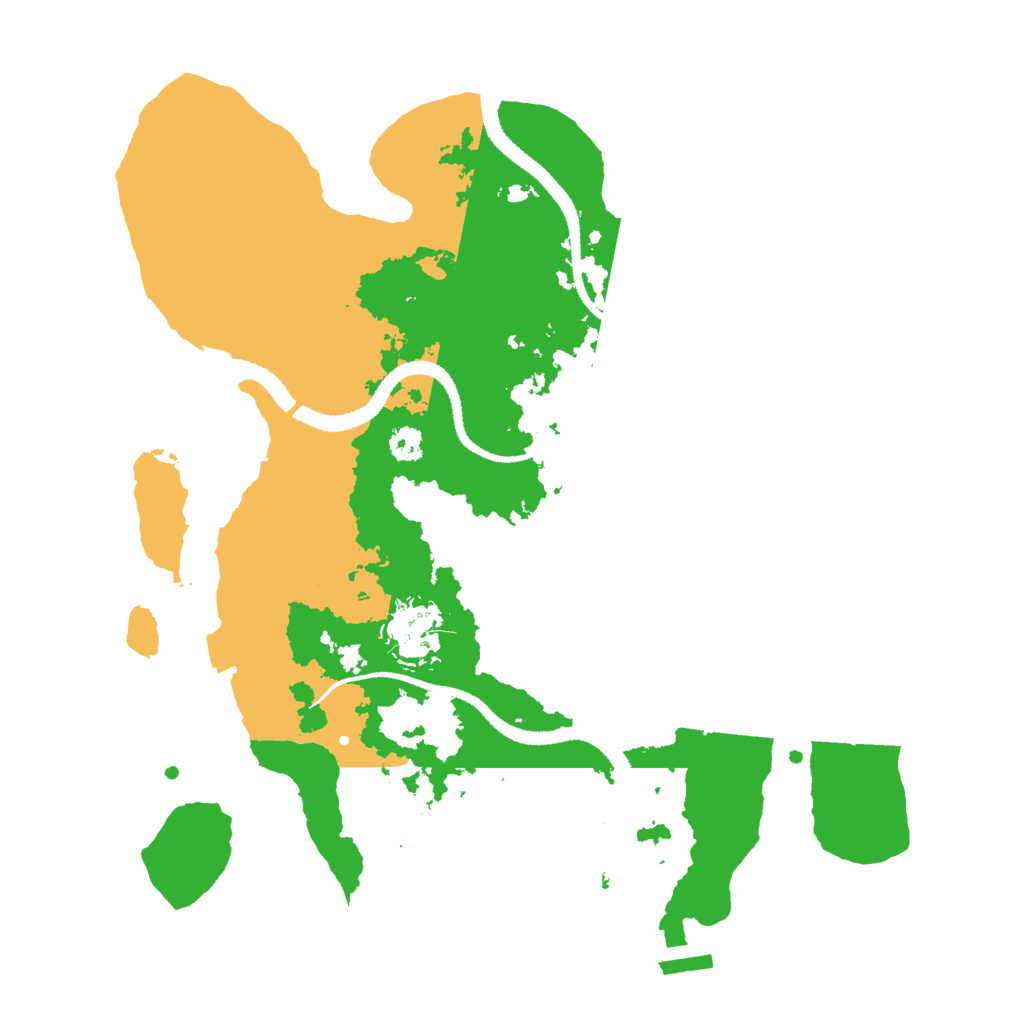 Biome Rust Map: Procedural Map, Size: 3000, Seed: 46805976