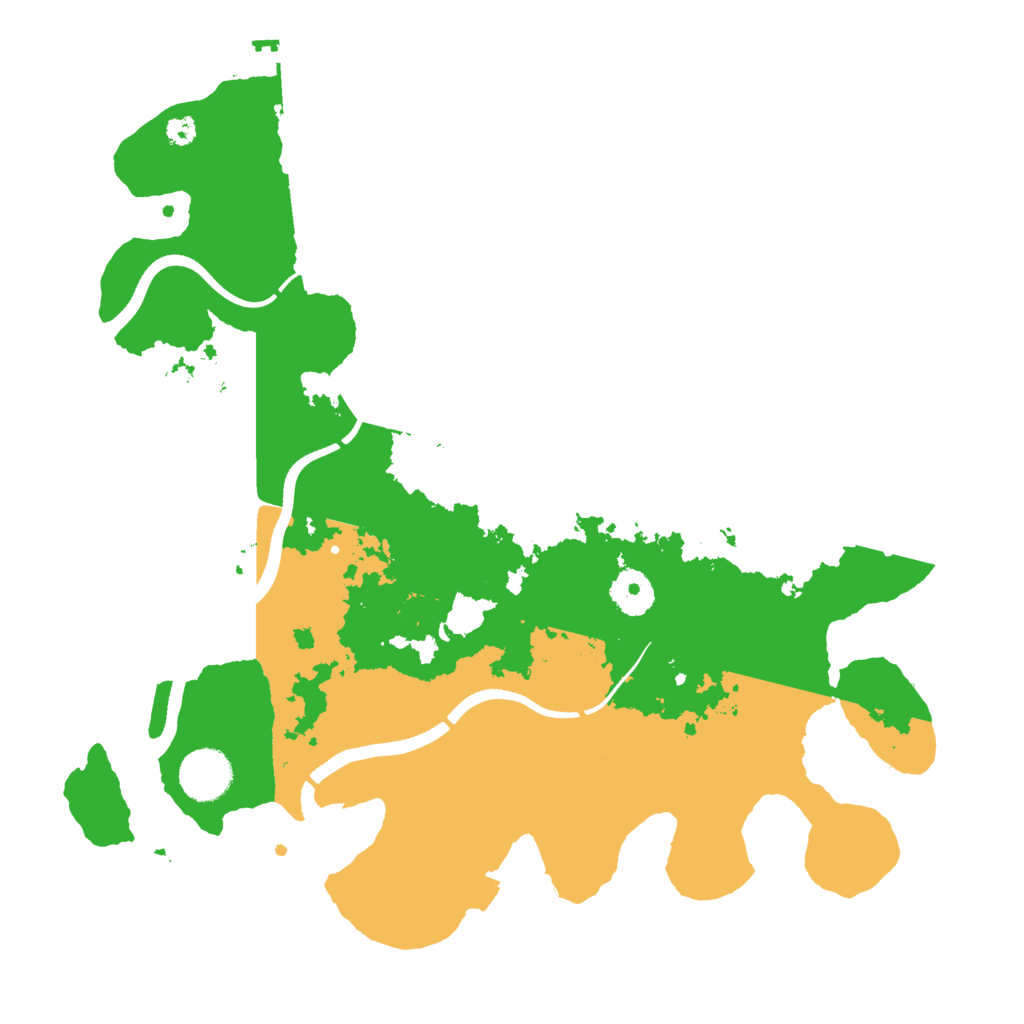 Biome Rust Map: Procedural Map, Size: 3500, Seed: 1120316017