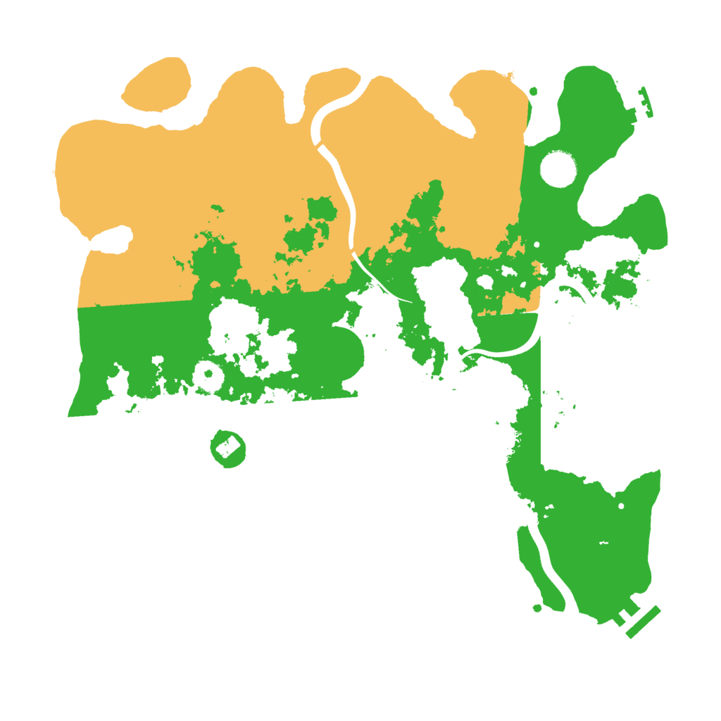 Biome Rust Map: Procedural Map, Size: 3500, Seed: 2042549969