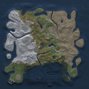 Thumbnail Rust Map: Procedural Map, Size: 4000, Seed: 820852021, 15 Monuments
