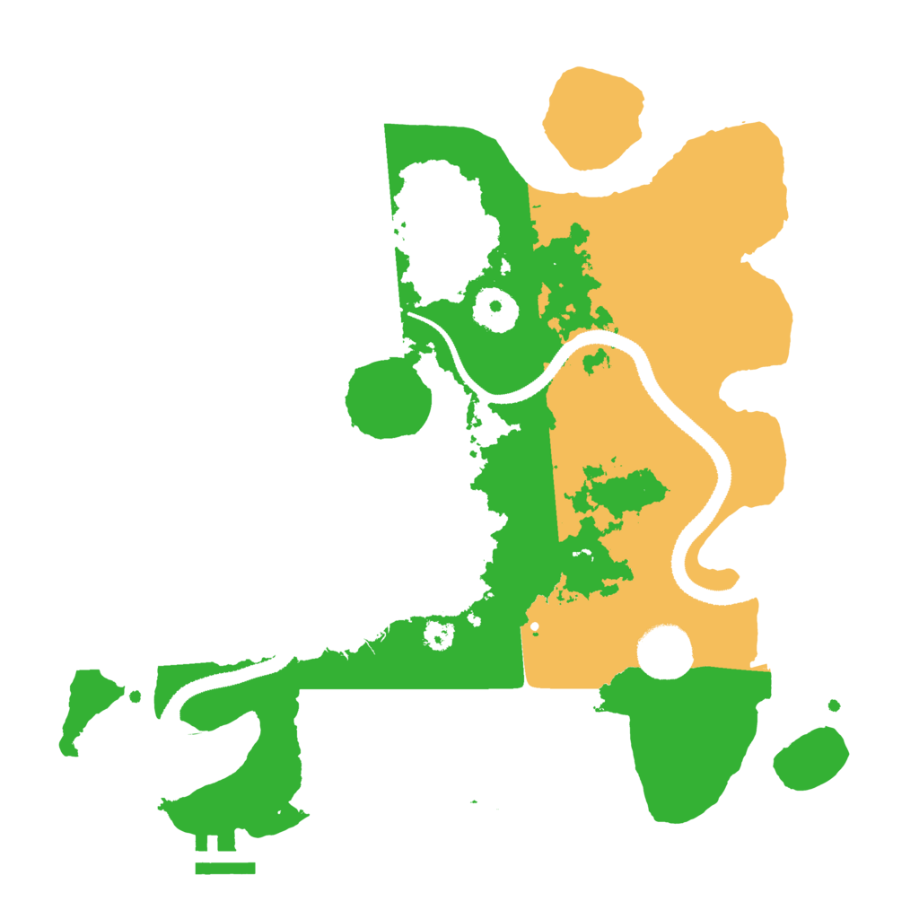 Biome Rust Map: Procedural Map, Size: 3100, Seed: 221793326
