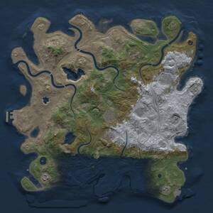 Thumbnail Rust Map: Procedural Map, Size: 4250, Seed: 688533498, 13 Monuments