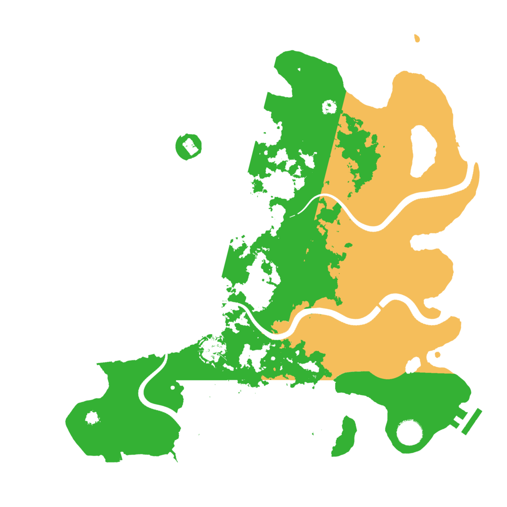 Biome Rust Map: Procedural Map, Size: 3500, Seed: 839512034