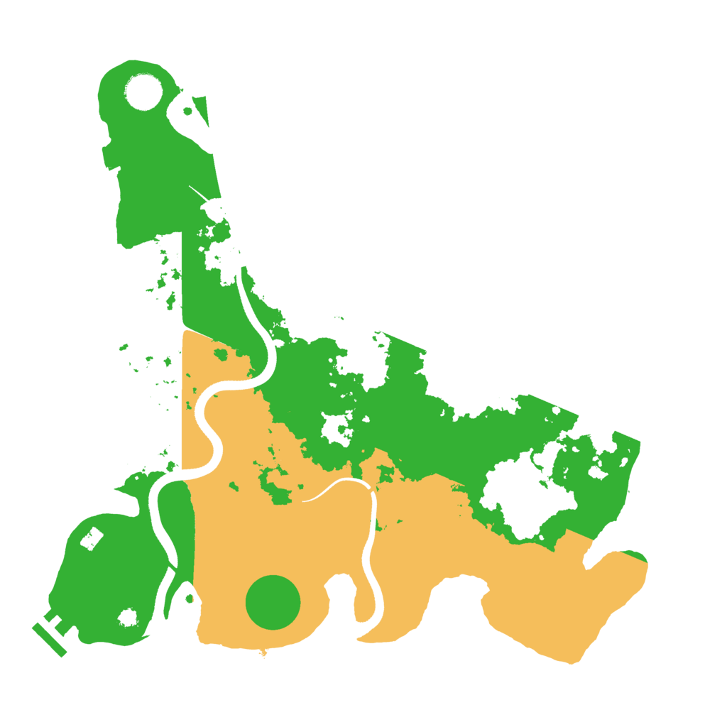 Biome Rust Map: Procedural Map, Size: 3500, Seed: 34564635