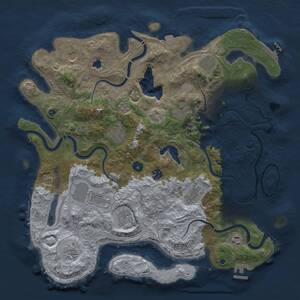 Thumbnail Rust Map: Procedural Map, Size: 4250, Seed: 30900, 17 Monuments
