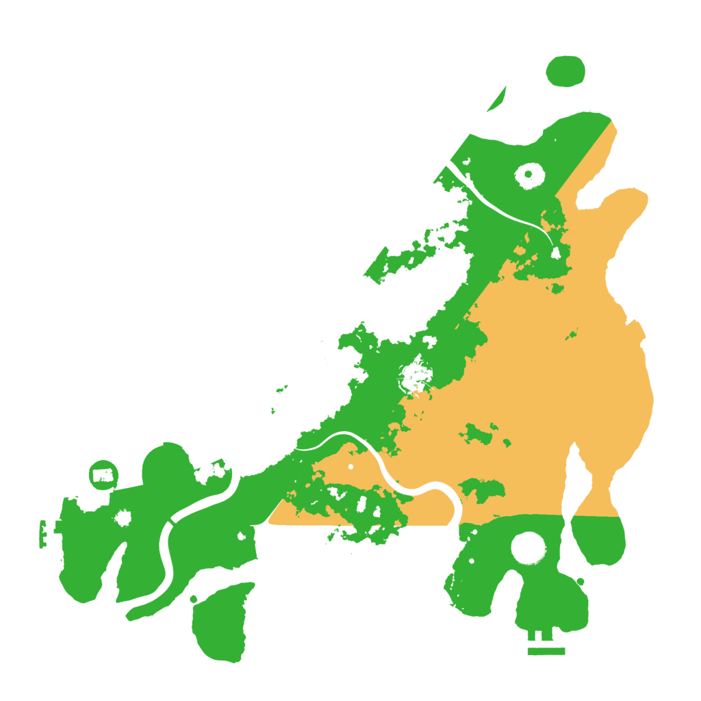 Biome Rust Map: Procedural Map, Size: 3800, Seed: 290126