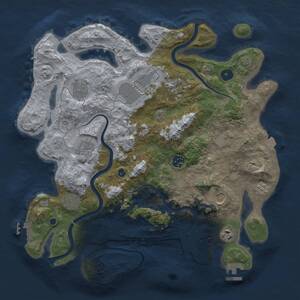 Thumbnail Rust Map: Procedural Map, Size: 3800, Seed: 290126, 15 Monuments