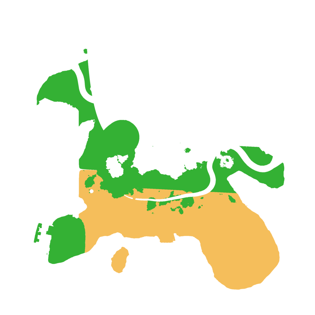 Biome Rust Map: Procedural Map, Size: 2400, Seed: 348103