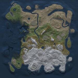 Thumbnail Rust Map: Procedural Map, Size: 4250, Seed: 48007691, 16 Monuments