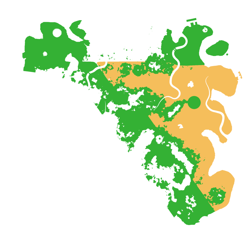 Biome Rust Map: Procedural Map, Size: 5000, Seed: 96175646