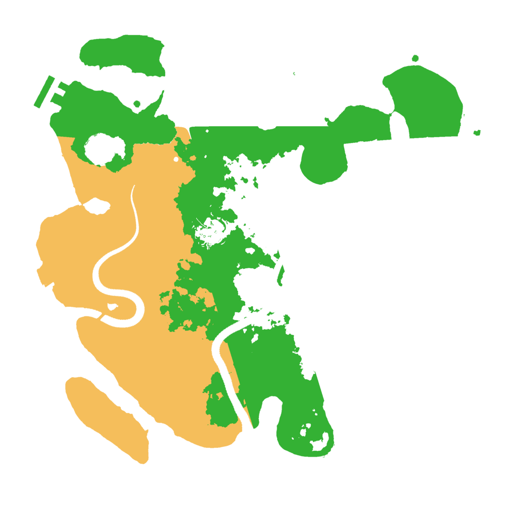 Biome Rust Map: Procedural Map, Size: 3000, Seed: 1256188165