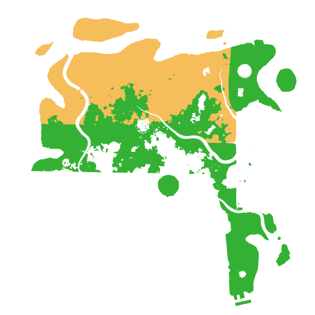 Biome Rust Map: Procedural Map, Size: 4000, Seed: 2605
