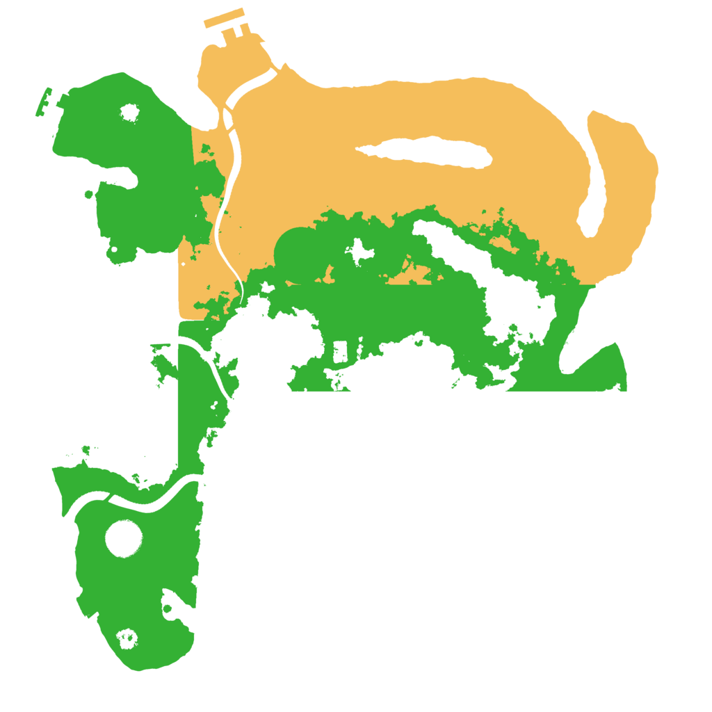 Biome Rust Map: Procedural Map, Size: 3500, Seed: 22100