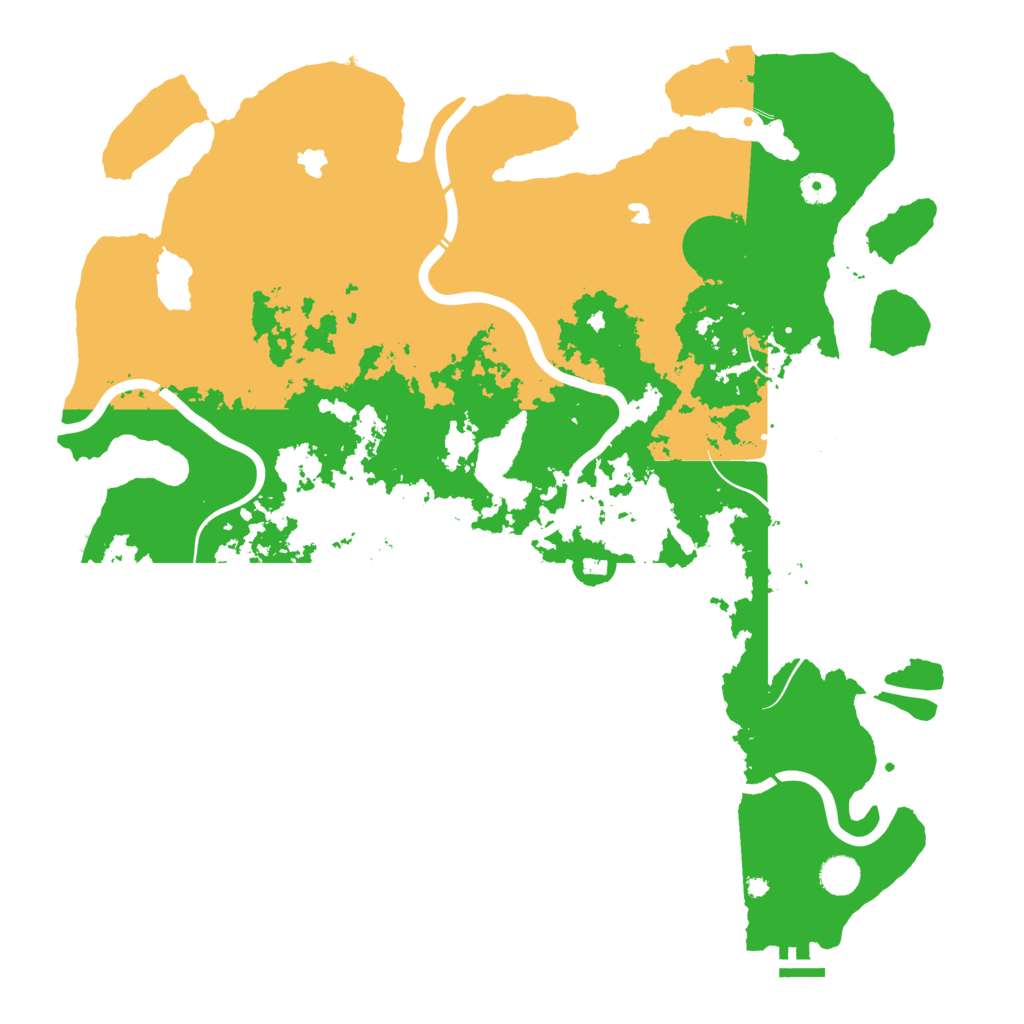 Biome Rust Map: Procedural Map, Size: 4500, Seed: 2010375144