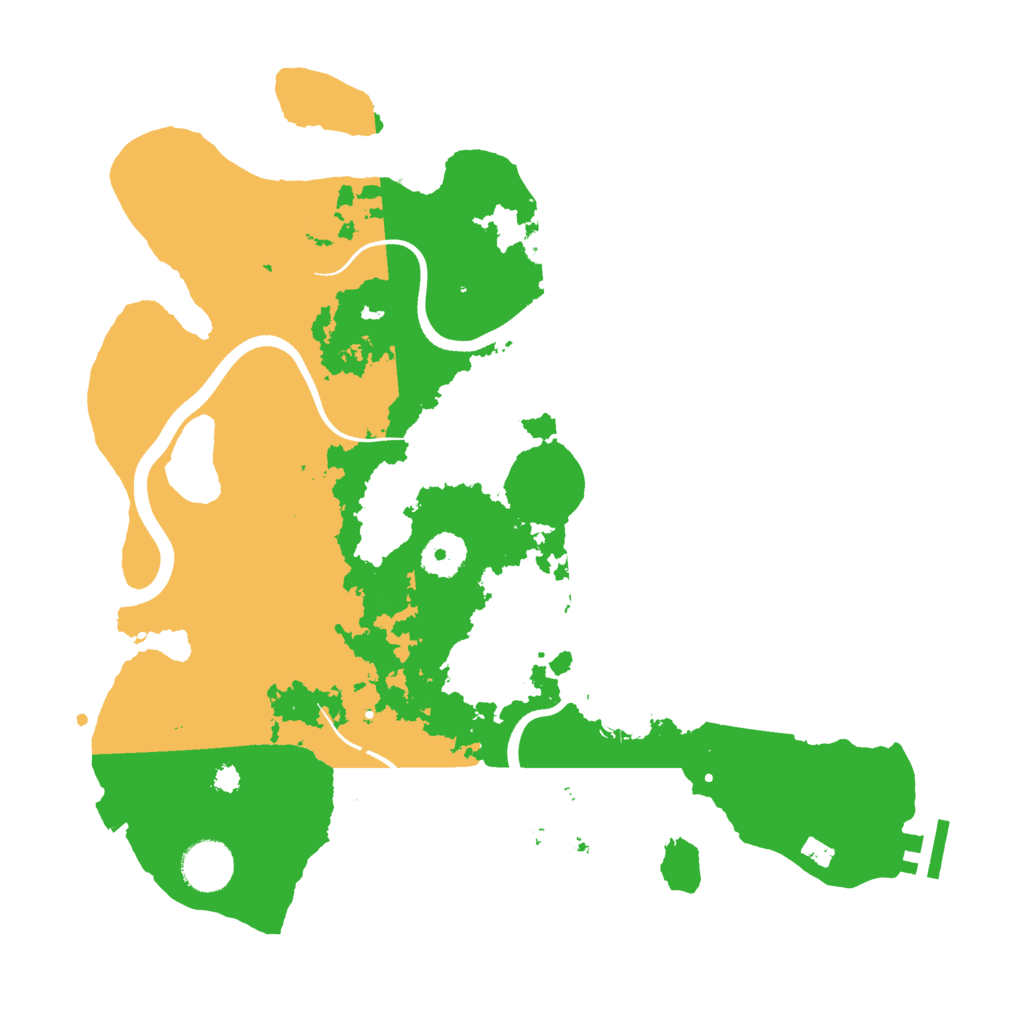 Biome Rust Map: Procedural Map, Size: 3500, Seed: 1161549935