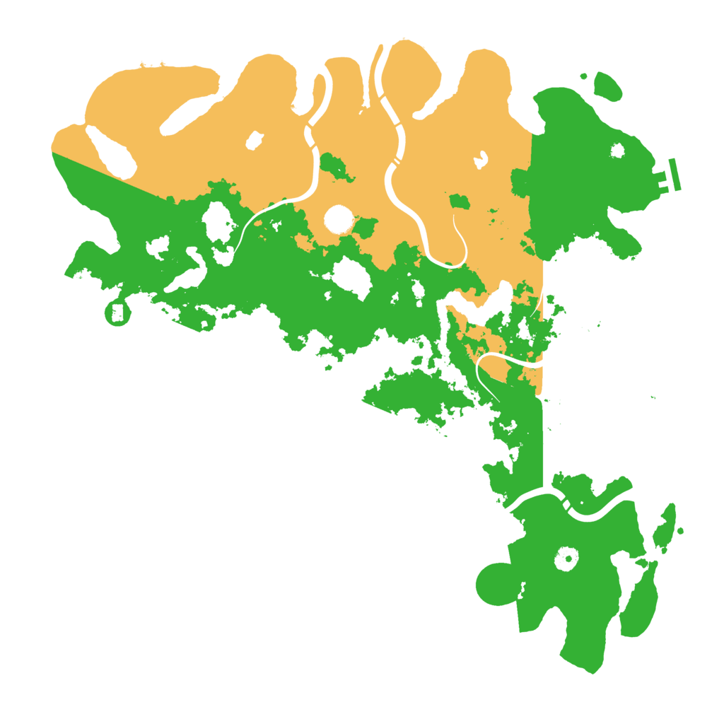 Biome Rust Map: Procedural Map, Size: 4500, Seed: 1054973658