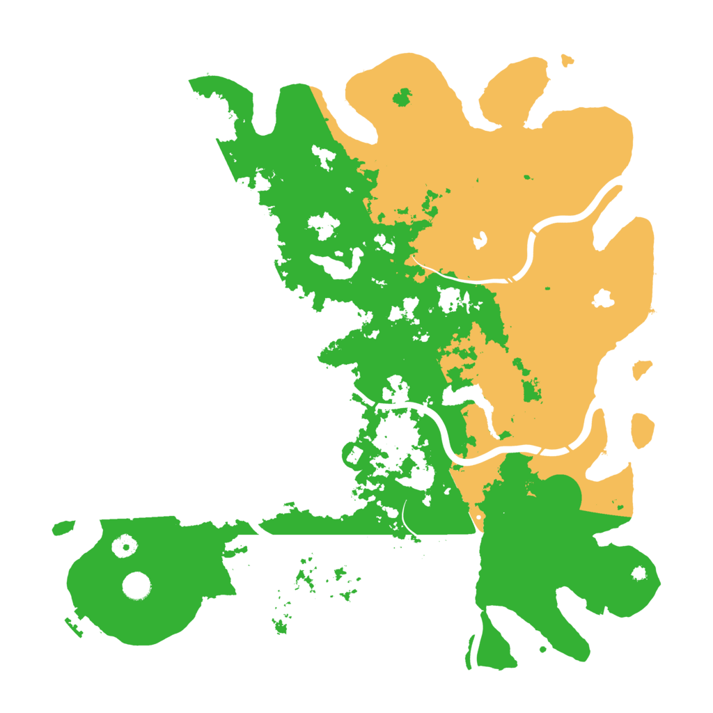Biome Rust Map: Procedural Map, Size: 4500, Seed: 199921609
