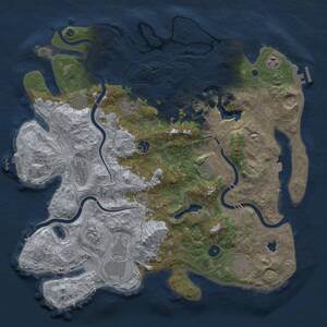 Thumbnail Rust Map: Procedural Map, Size: 4250, Seed: 1318144074, 16 Monuments