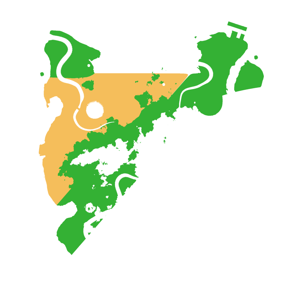 Biome Rust Map: Procedural Map, Size: 3000, Seed: 1213216142