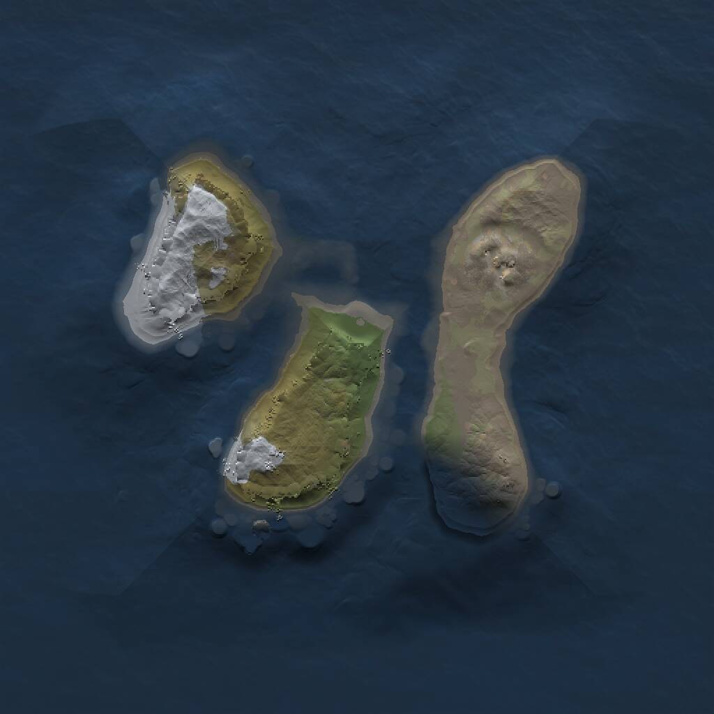 Rust Map: Procedural Map, Size: 1500, Seed: 48000, 1 Monuments